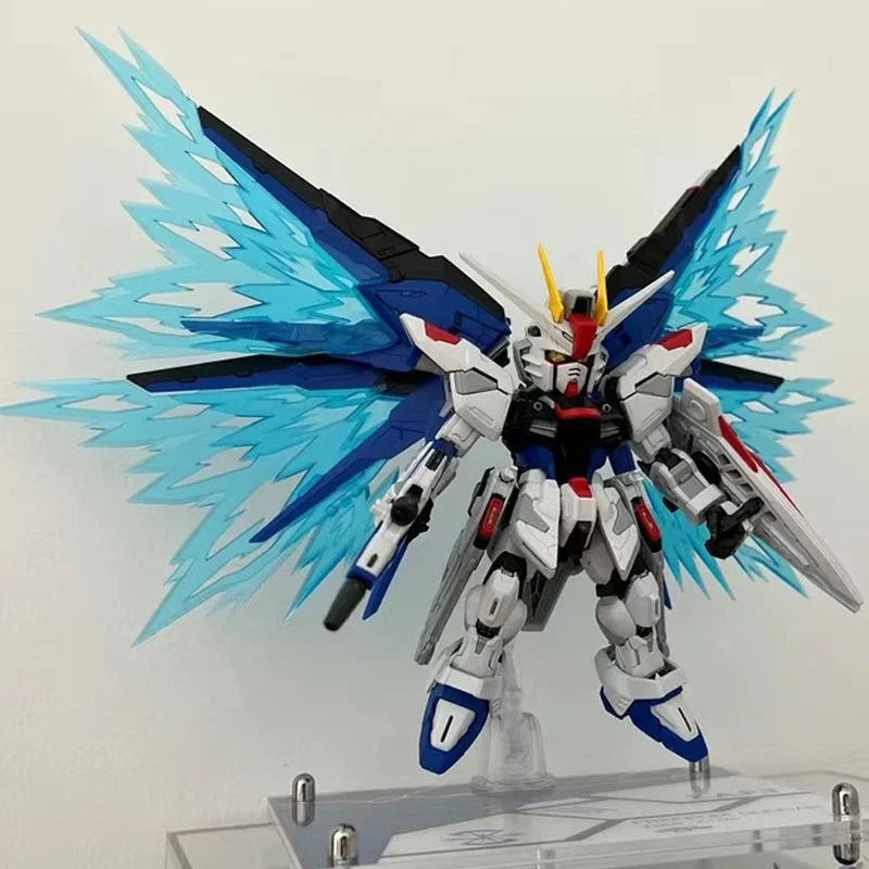 Mgsd Freedom Zgmf-X10a Assemble The Model Action Figures Children'S Toy Desktop Decoration Gift Collectible With Bracket Sticker