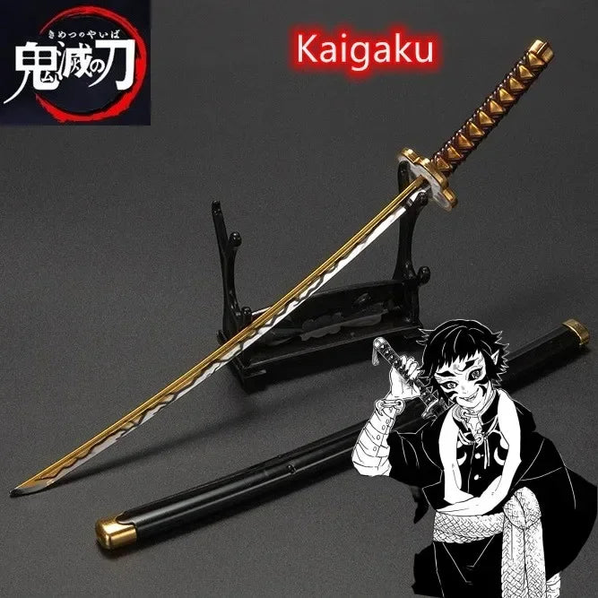 25cm Metal Demon Slayer Katana Tanjirou Sword Kimetsu No Yaiba Iron Ninja Knife Japanese Katana Samurai Sword Kid Toy Ainme Gift