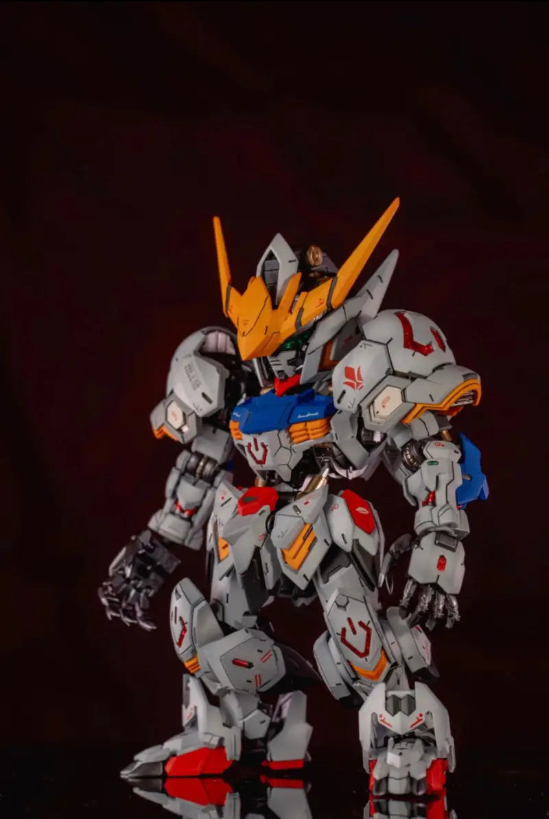 Gaogao Revised Edition MGSD Barbatos 4th Form Assembly Model Kit - Extraordinary Raid, with Stickers and Base Action Figure