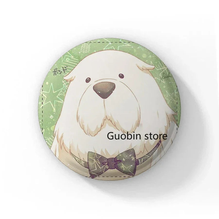 58mm Spy X Family Enamel Pin Cartoon Cosplay Brooch Tinplate Brooches Cute Loyar Anya Yor Face Expression Badge Backpack Hat