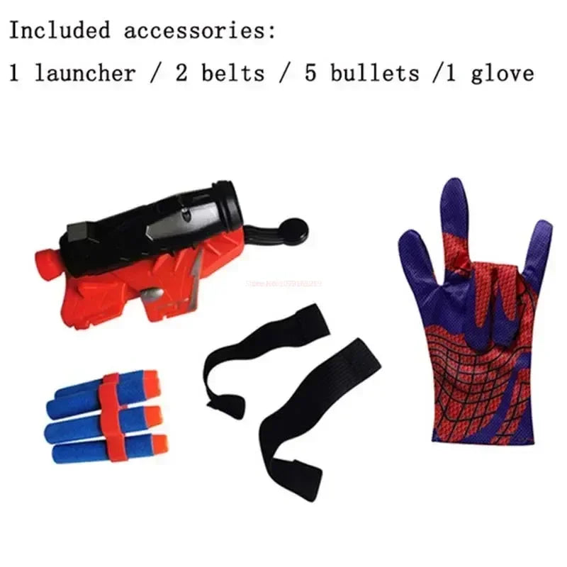 Ml Legends Spiderman Web Shooters Toys Spider Man Wrist Launcher Cosplay Peter Parker Accessories Props Gloves For Children Gift