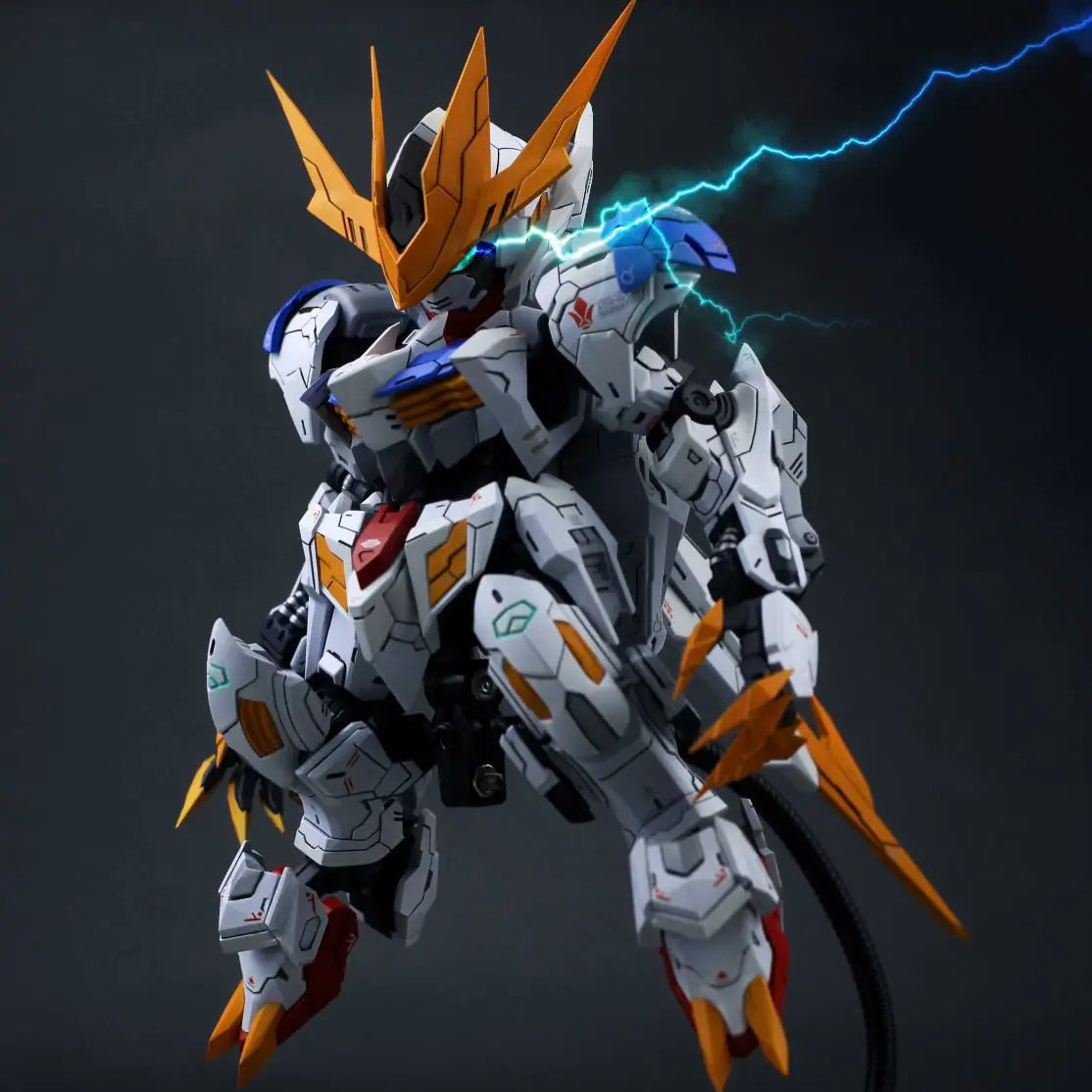 Gaogao Revised Edition MGSD Barbatos 4th Form Assembly Model Kit - Extraordinary Raid, with Stickers and Base Action Figure