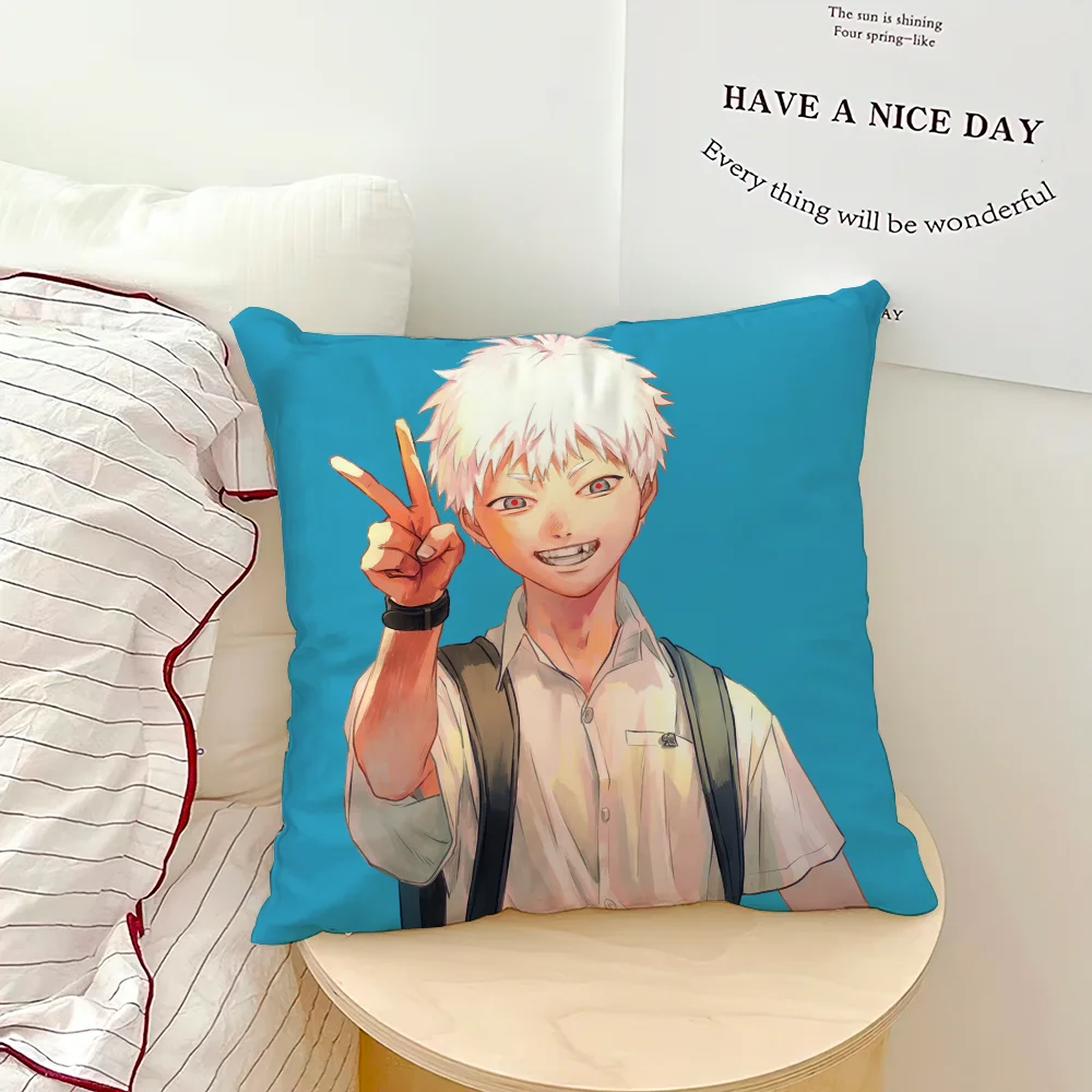 Anime The summer hikaru died Pillow Case Sofa Decorative Home Double-sided Printing Short Plush Cushion Cover