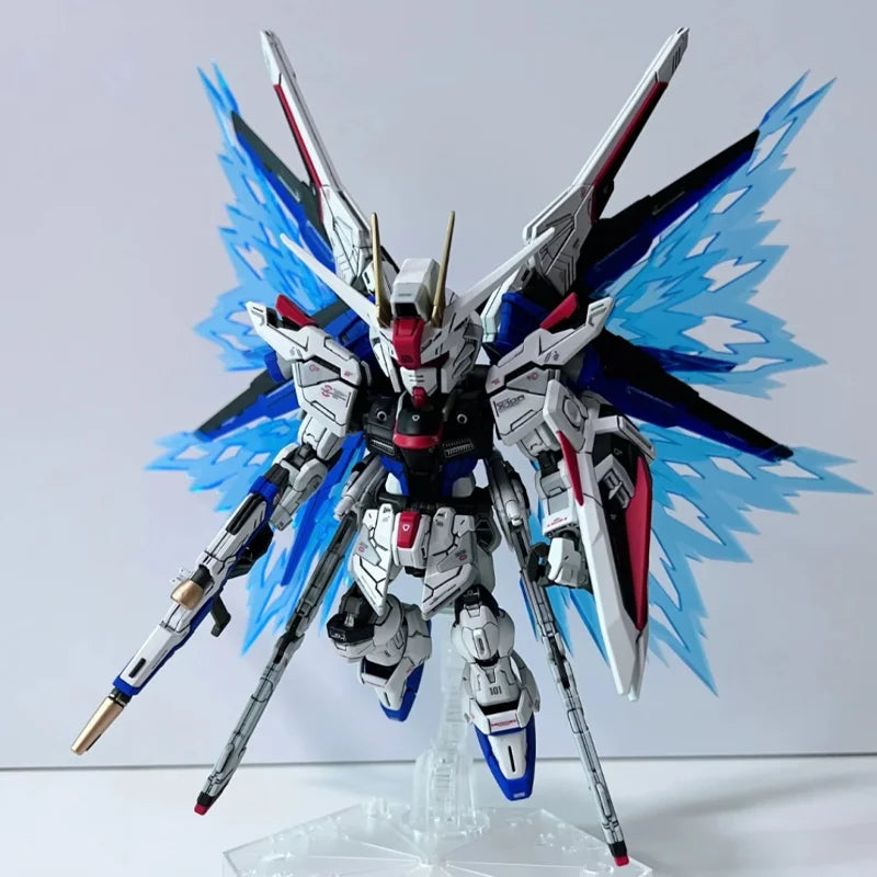 Mgsd Freedom Zgmf-X10a Assemble The Model Action Figures Children'S Toy Desktop Decoration Gift Collectible With Bracket Sticker