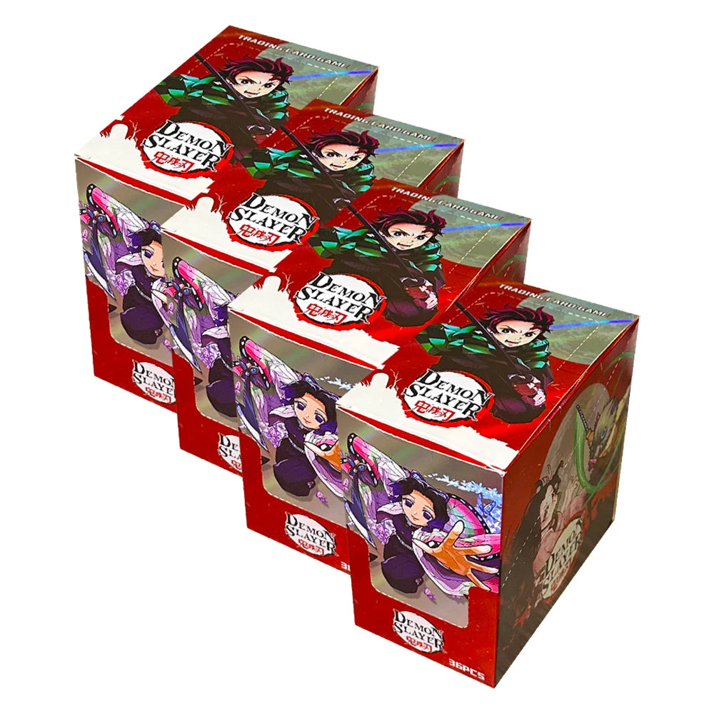 36PCS New English Version Demon Slayer Cards Rare SR Card Japanese Anime Booster Box TCG Card Toy Hobbies Gifts