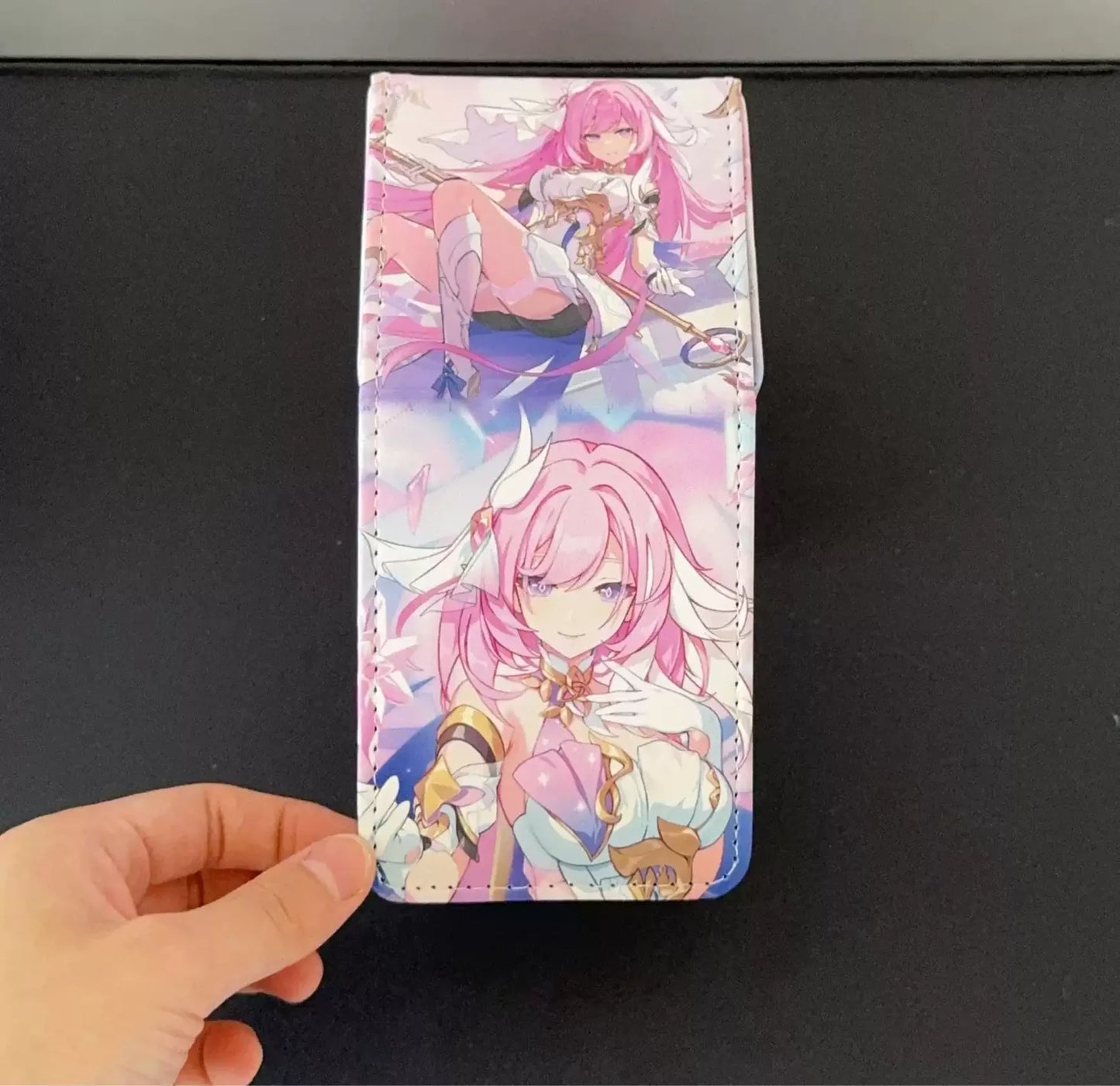 Anime Pokemon Yugioh OCG PTCG Trading Cards Deck Box OSHI NO KO Hoshino Ai Figures Protector Case Pu Leather Storage Box 100+