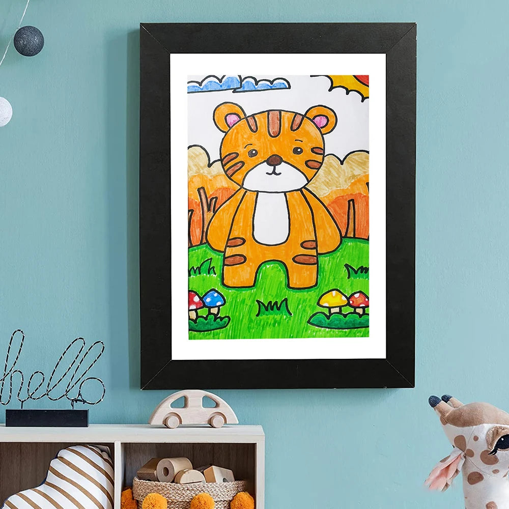 Kids Art Frames Magnetic Front Open Changeable Display Home Decor Kids Frametory For Poster Photo Drawing Paintings Pictures NEW