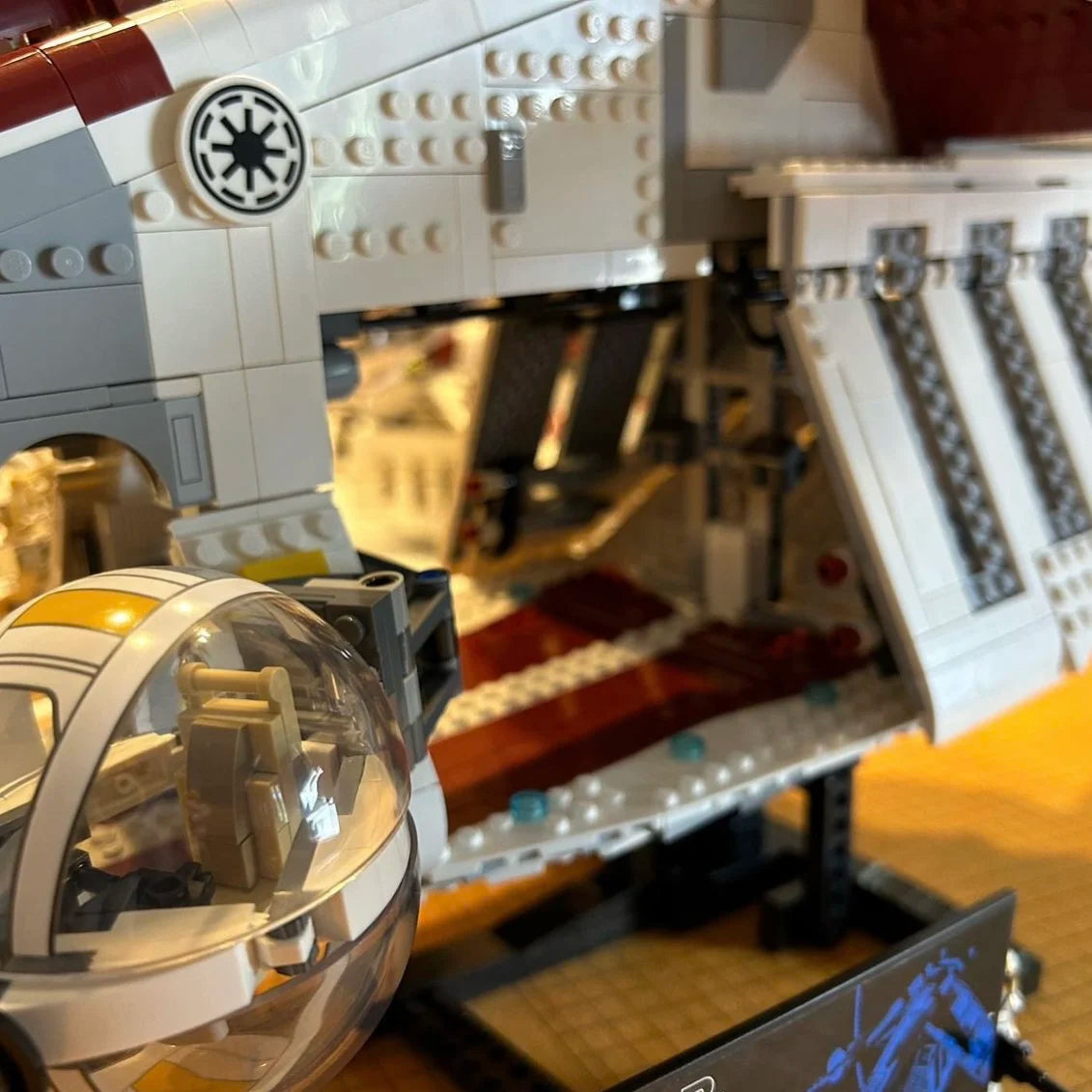 MINISO Star Plan Fit 75309 Building Blocks New Republic Gunship Model Fighter Spaceship Destroyer Bricks MOC Toys For Kids Gifts