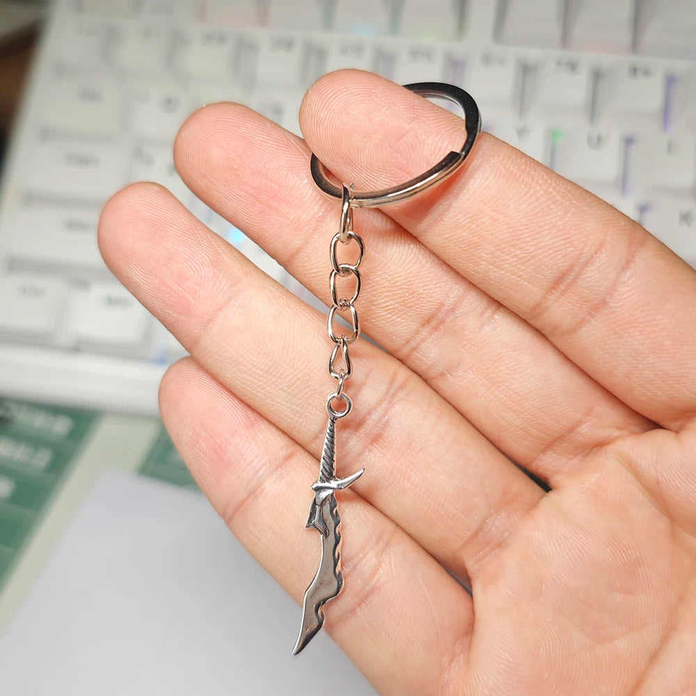 Solo the Leveling Keychain Anime Same Sword Pendant Keyring for Boys Men Backpack Bag Car Key Chain Decorations