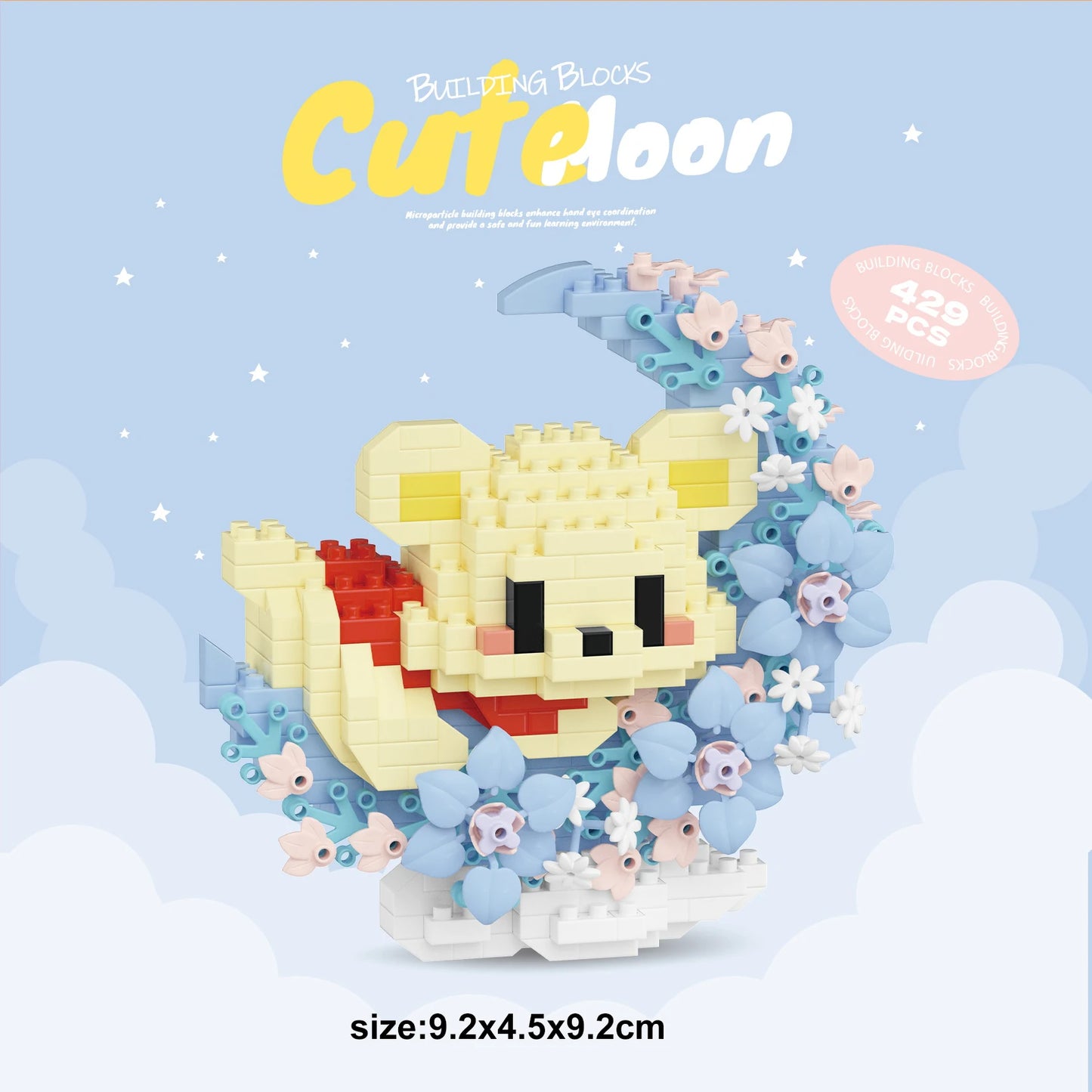 Mini Dog Cat panda raccoon Cute Pet Small Building Block Model Series Ornaments Children's Toy Christmas Birthday Gifts for Kids