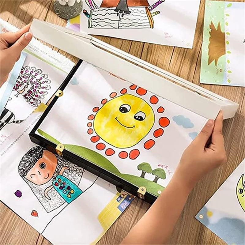 Kids Art Frames Magnetic Front Open Changeable Display Home Decor Kids Frametory For Poster Photo Drawing Paintings Pictures NEW
