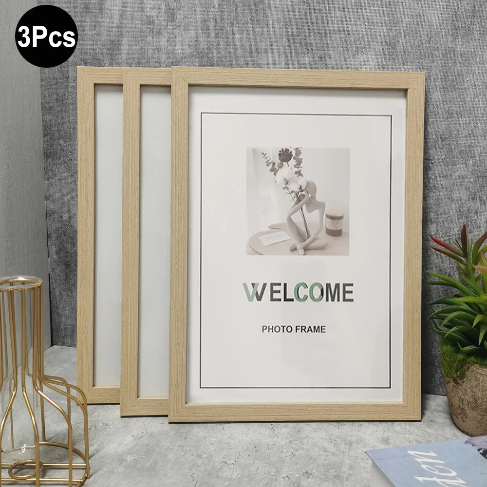 1Pc/3Pcs Wall Gallery Photo Frames15X20 20X25 A4 Pictures Frame for Table Top or Wall Mounting Frames Photo Commemorative Gift