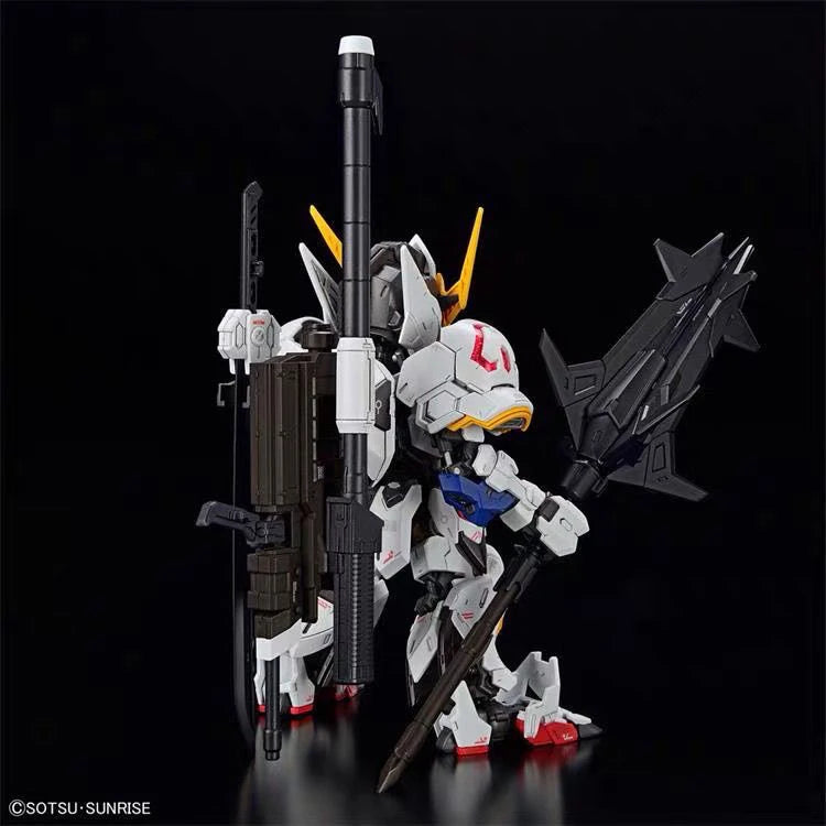 Gaogao Revised Edition MGSD Barbatos 4th Form Assembly Model Kit - Extraordinary Raid, with Stickers and Base Action Figure
