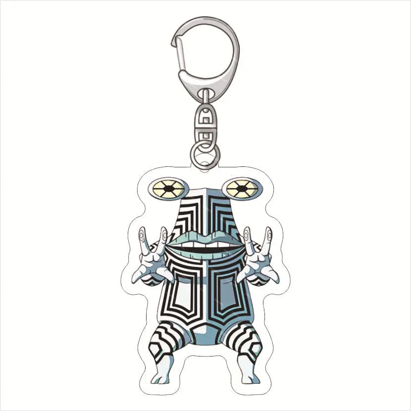 Anime Dandadan Momocute Cartoon Key Ring Keychain Jewelry Girl Pendant Fashion Children Gift Accessories Bag Charms Acrylic