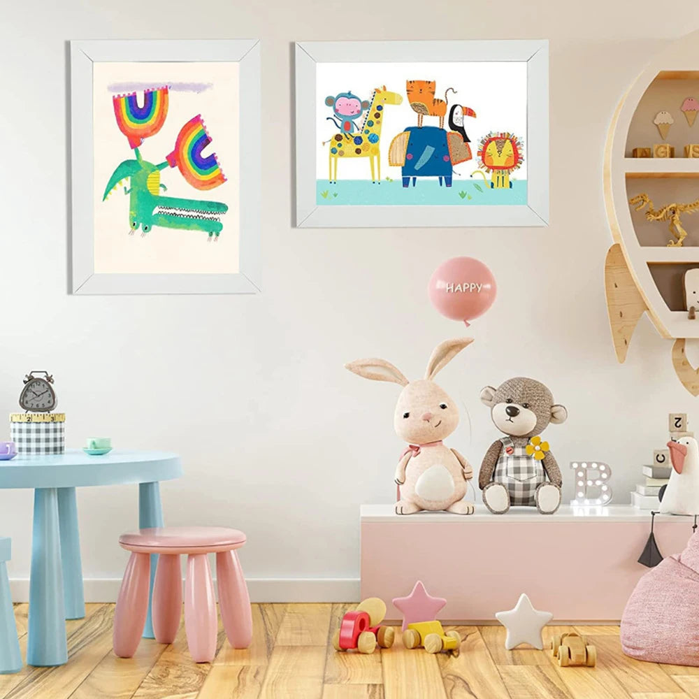 Kids Art Frames Magnetic Front Open Changeable Display Home Decor Kids Frametory For Poster Photo Drawing Paintings Pictures NEW