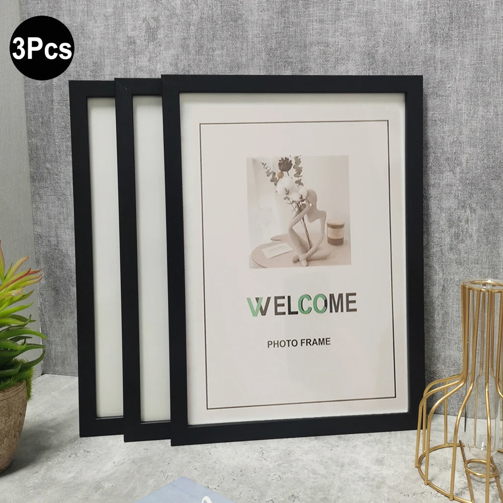 1Pc/3Pcs Wall Gallery Photo Frames15X20 20X25 A4 Pictures Frame for Table Top or Wall Mounting Frames Photo Commemorative Gift