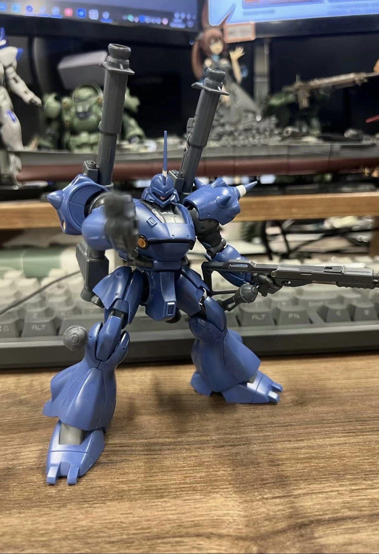 STAR Kampfer HG 1/144 MS-18E Action Figure Assemble The Model Children'S Toys Gift Ornament Collectible Water Delivery Sticker