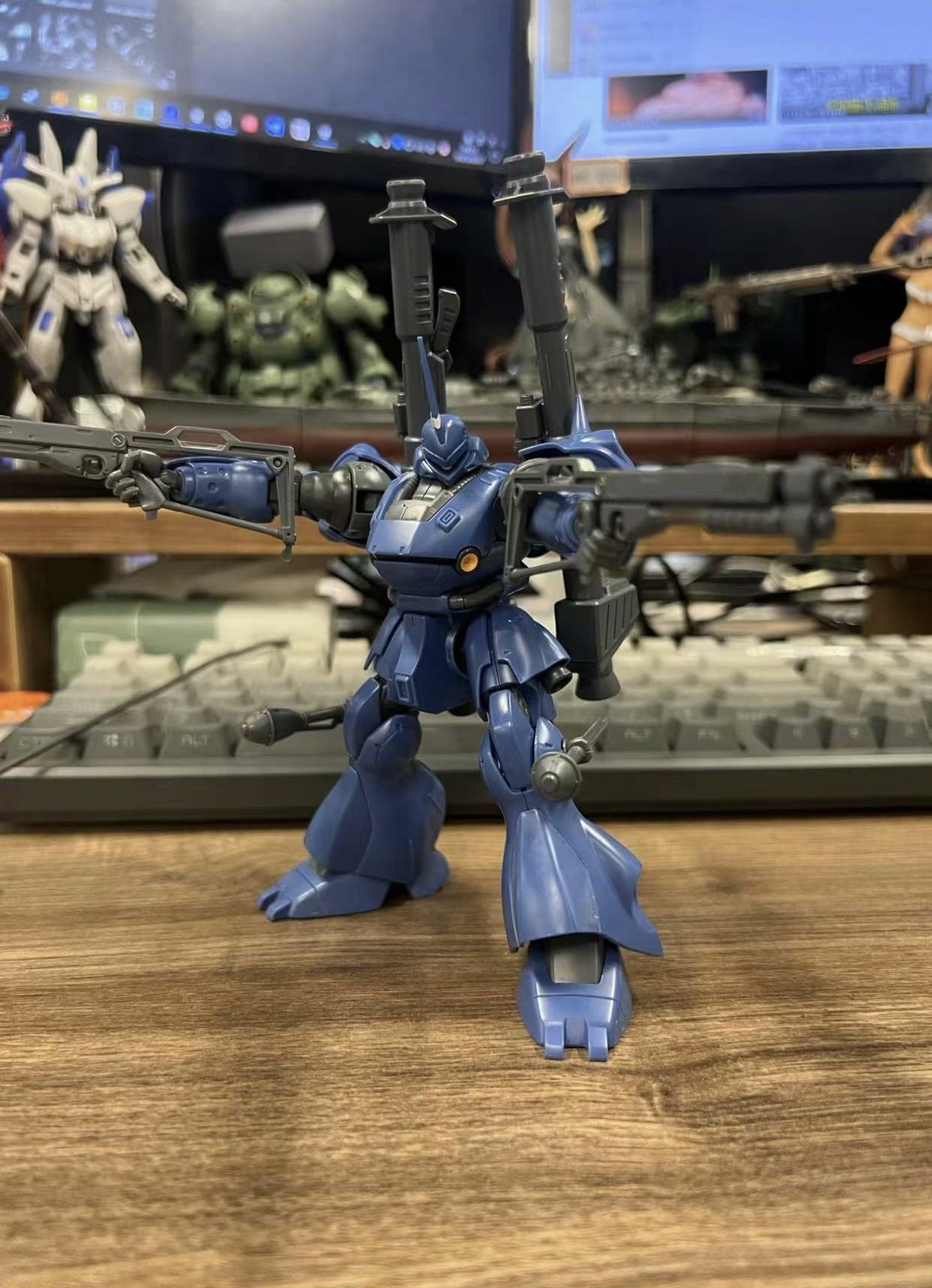 STAR Kampfer HG 1/144 MS-18E Action Figure Assemble The Model Children'S Toys Gift Ornament Collectible Water Delivery Sticker