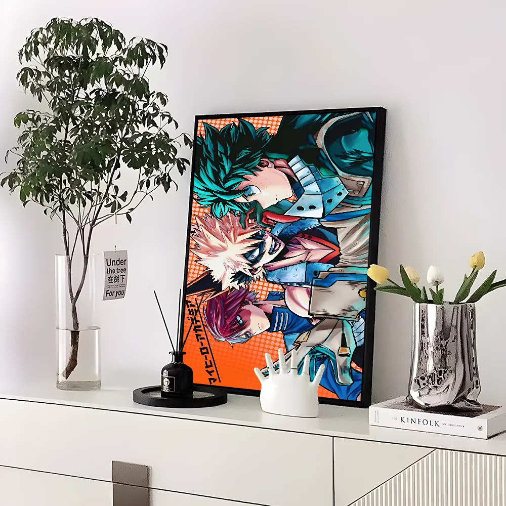 My Hero Academia Kaminari Denki  Classic Anime Poster Fancy Wall Sticker for Living Room Bar Decoration Decor Art Wall Stickers