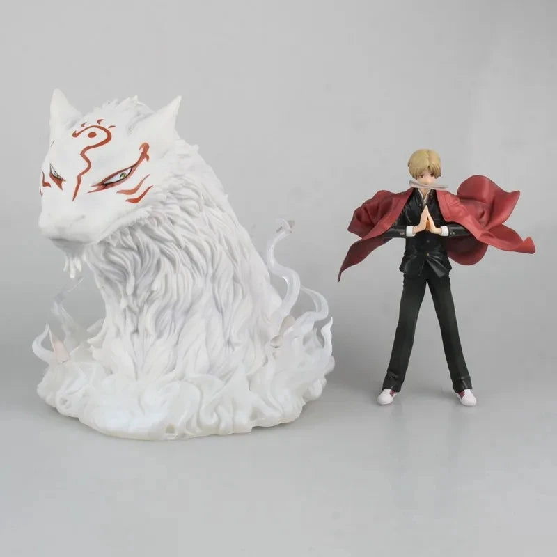 Cute Anime Natsume's Book of Friends Natsume Yuujinchou -Takashi Natsume & Madara PVC Action Figure Collectible Model Toys Doll
