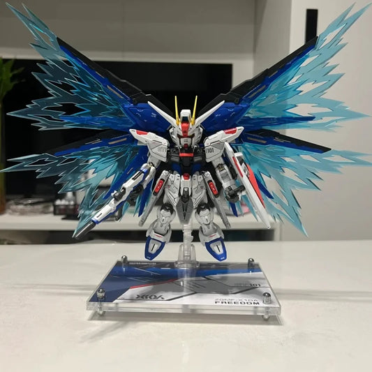 Mgsd Freedom Zgmf-X10a Assemble The Model Action Figures Children'S Toy Desktop Decoration Gift Collectible With Bracket Sticker