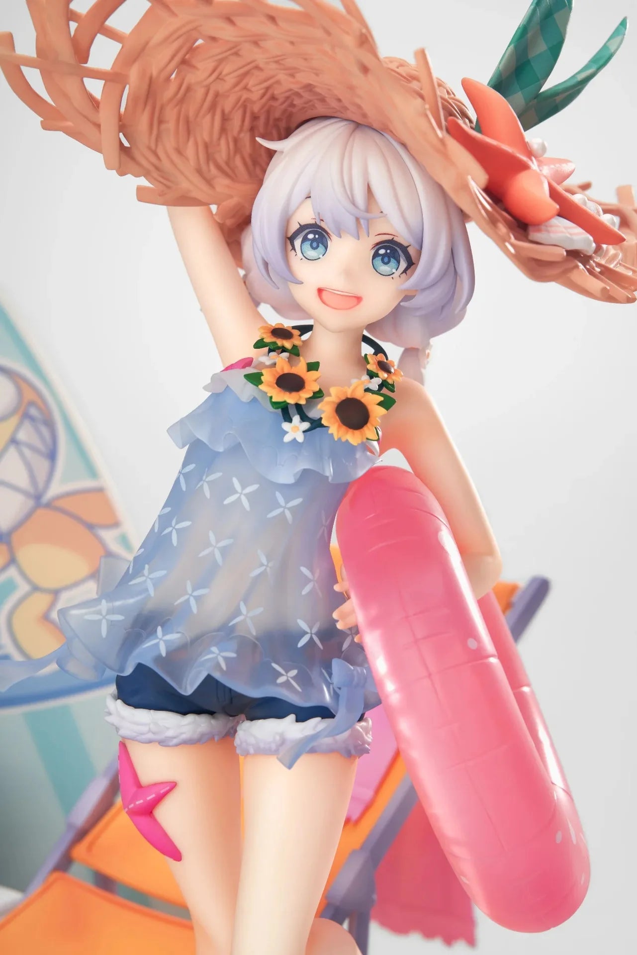25cm Honkai Impact 3 Theresa Anime Game Beach Beauty Girl Sunset Shallow Shore Boxed Figurine Boy Desktop Decoration Toy Gifts