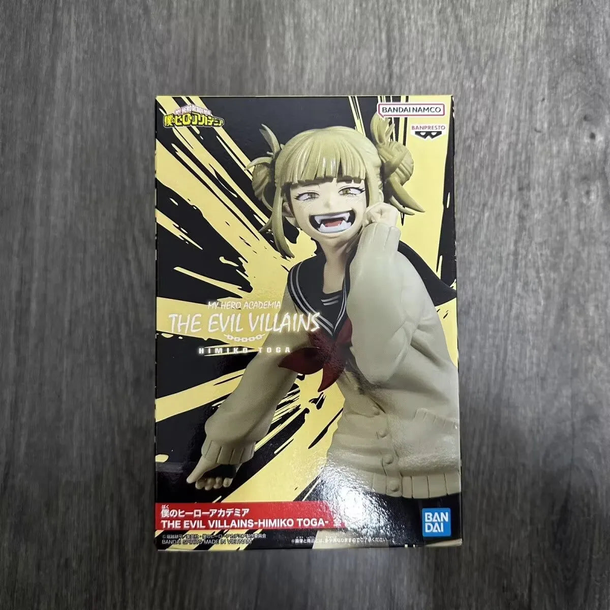 Original Bandai My Hero Academia Cross My Body Himiko Toga The Evil Villains DX Anime Action Figures Toys for Children