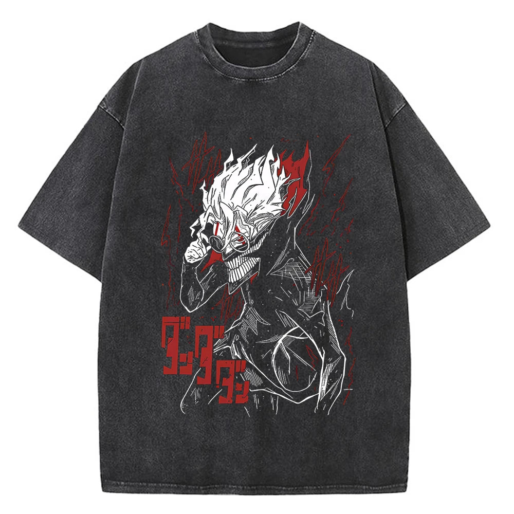 Dandadan Okarun T-shirt Men Japanese Anime T Shirt Cartoon High Quality Cotton EU Size Tshirt Aesthetic Fashion Tee Male
