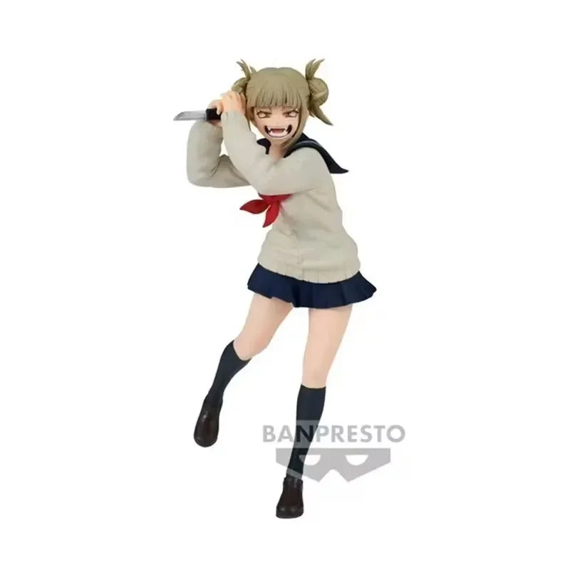 Original Bandai My Hero Academia Cross My Body Himiko Toga The Evil Villains DX Anime Action Figures Toys for Children