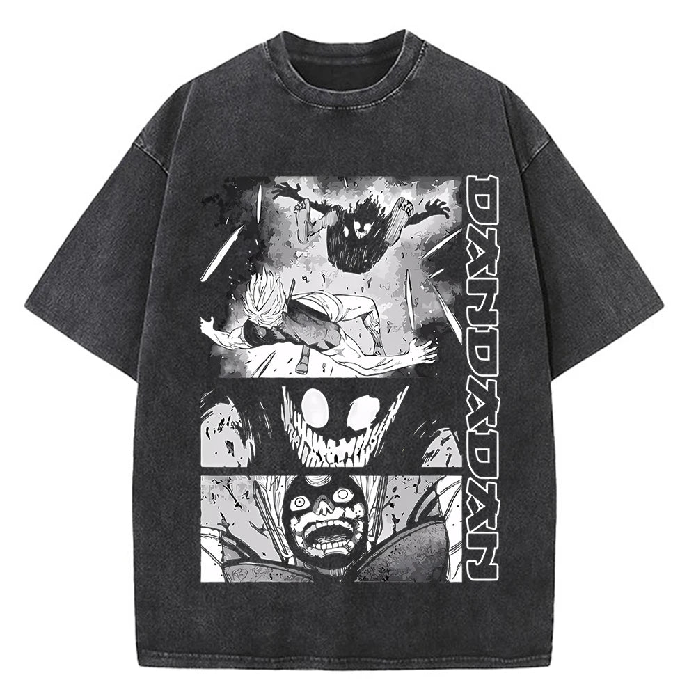 Dandadan Okarun T-shirt Men Japanese Anime T Shirt Cartoon High Quality Cotton EU Size Tshirt Aesthetic Fashion Tee Male