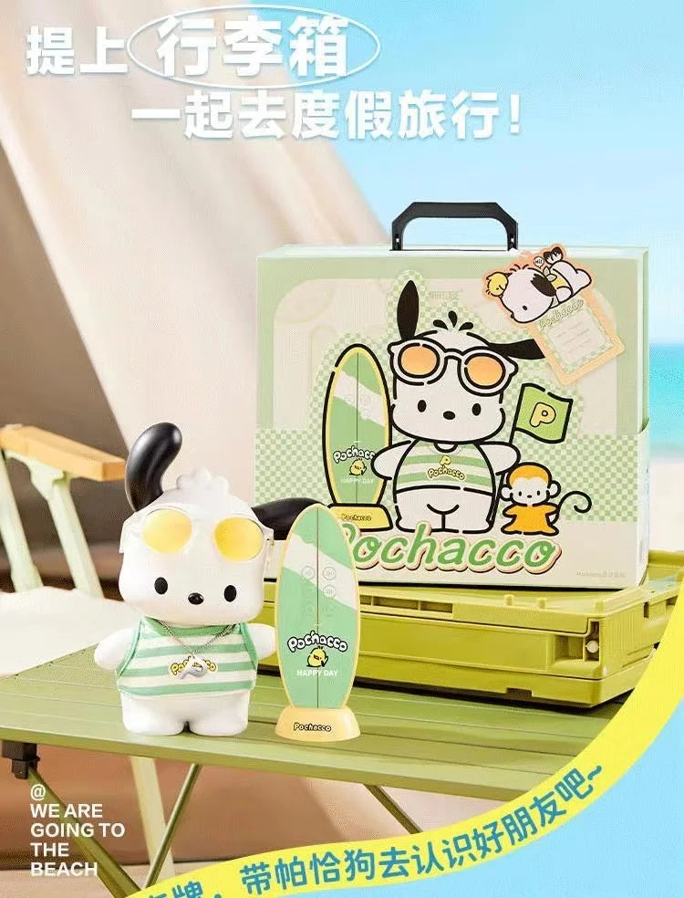 Kawaii Sanrio Pochacco Bluetooth Speaker Cartoon Anime Wireless Speaker Portable Desktop Charging Speaker Decoration Kids Gifts
