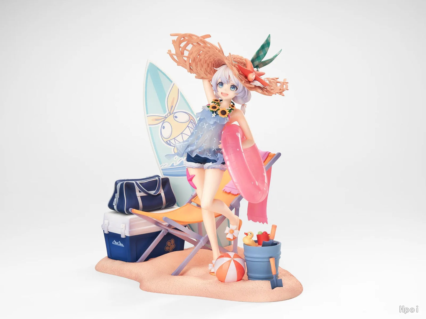 25cm Honkai Impact 3 Theresa Anime Game Beach Beauty Girl Sunset Shallow Shore Boxed Figurine Boy Desktop Decoration Toy Gifts
