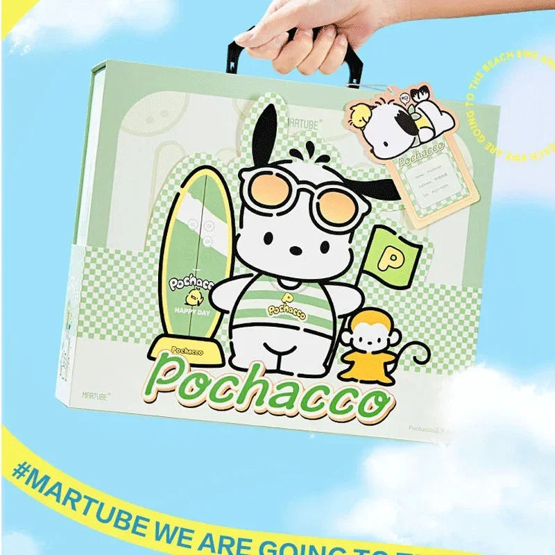 Kawaii Sanrio Pochacco Bluetooth Speaker Cartoon Anime Wireless Speaker Portable Desktop Charging Speaker Decoration Kids Gifts
