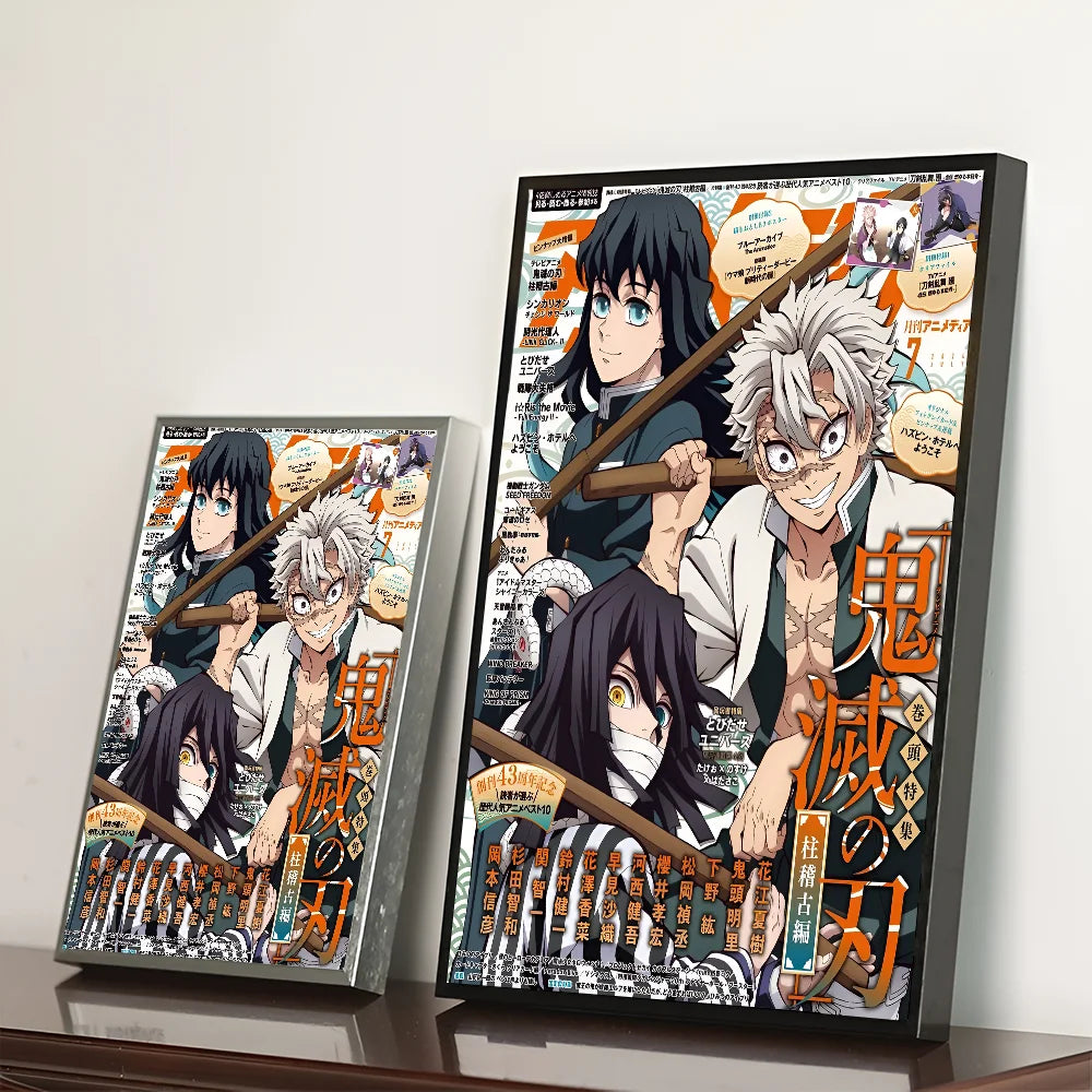 Demon Slayer Good Quality Prints and Posters Waterproof Paper Sticker Coffee House Bar Posters Wall Stickers