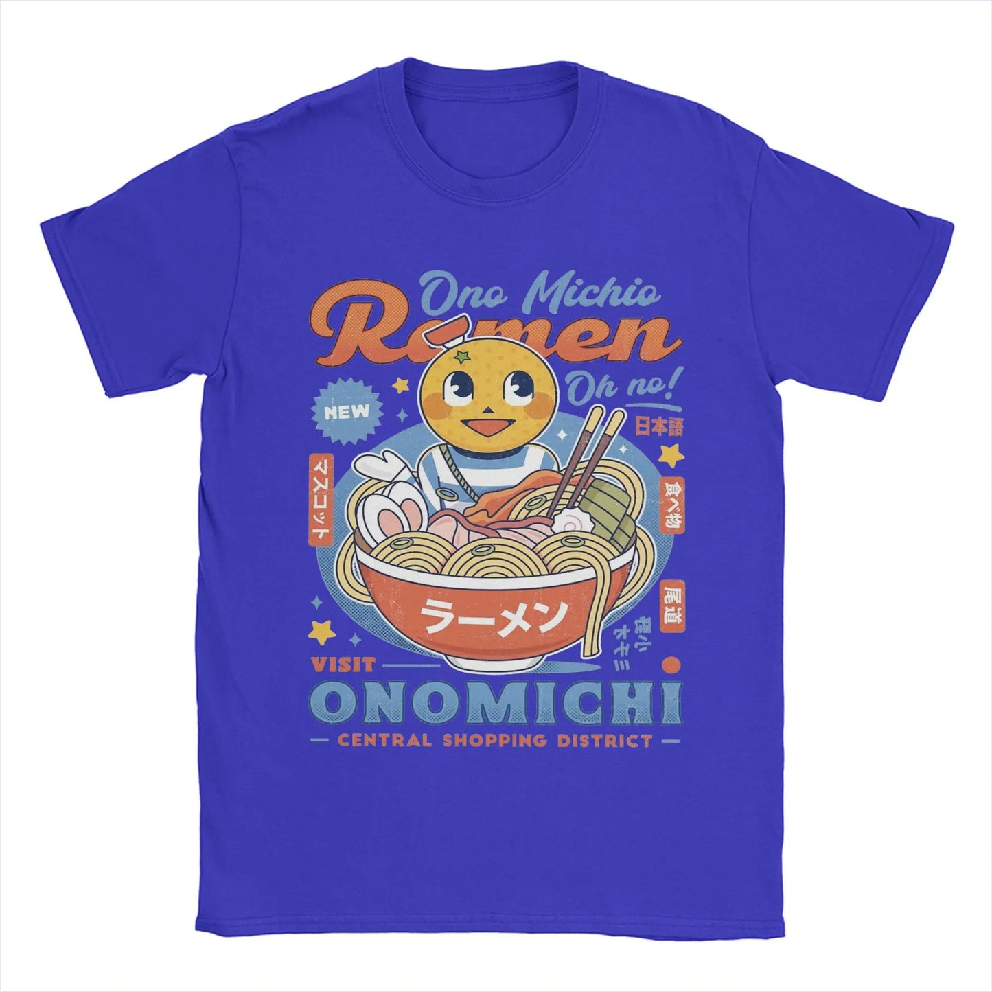 Ono Michio Ramen Yakuza T Shirt Men Pure Cotton Fun T-Shirts Crewneck  Tees Short Sleeve Clothes Gift