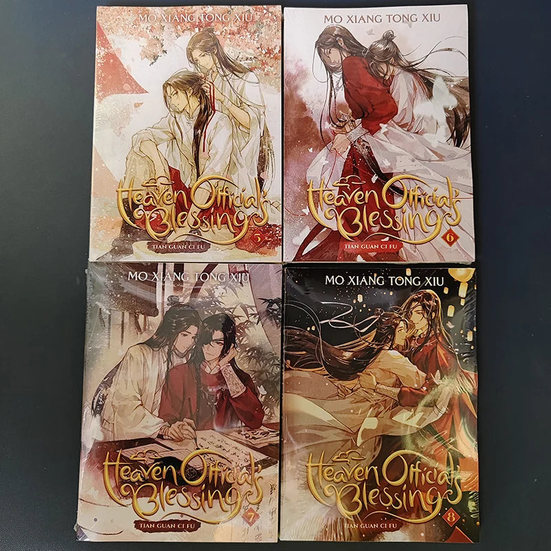 Vol.1-8 Tian Guan Ci Fu manga books in English Novel heaven official's blessings book Comic Book 1/2/4 book optionall