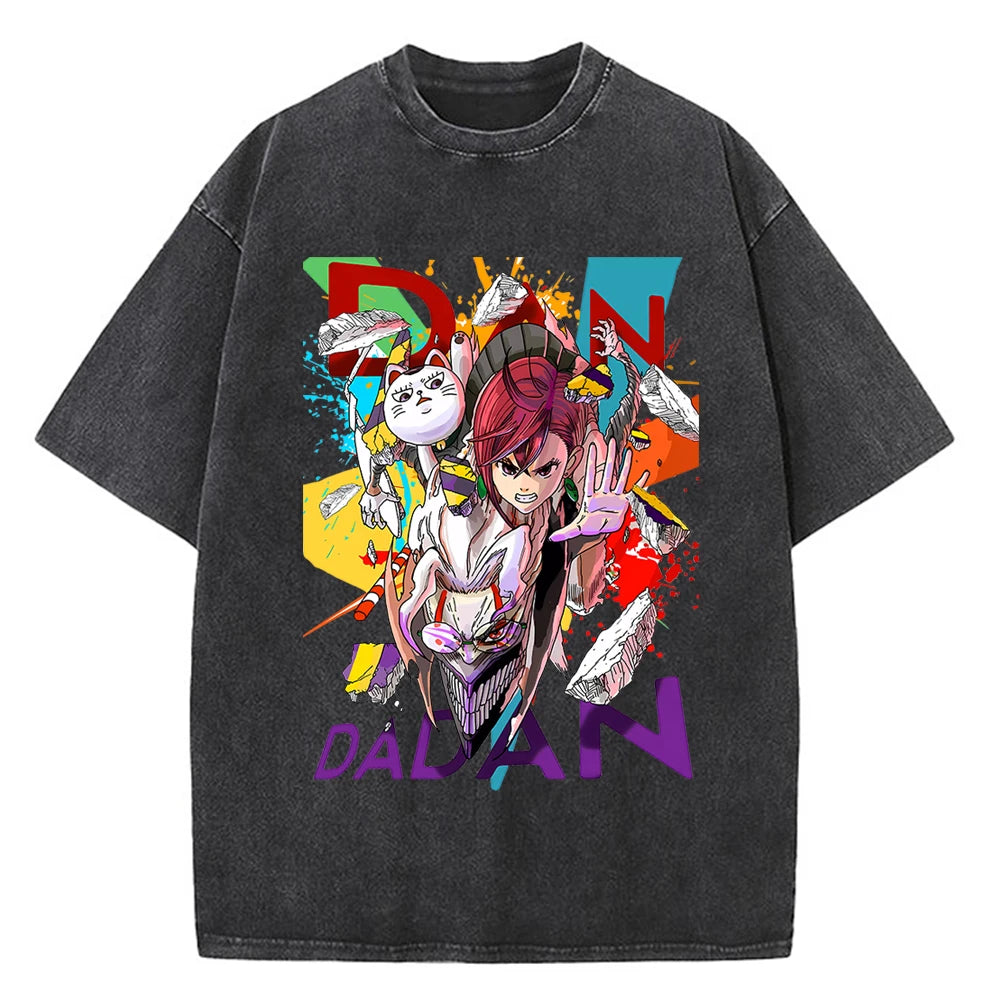 Dandadan Okarun T-shirt Men Japanese Anime T Shirt Cartoon High Quality Cotton EU Size Tshirt Aesthetic Fashion Tee Male