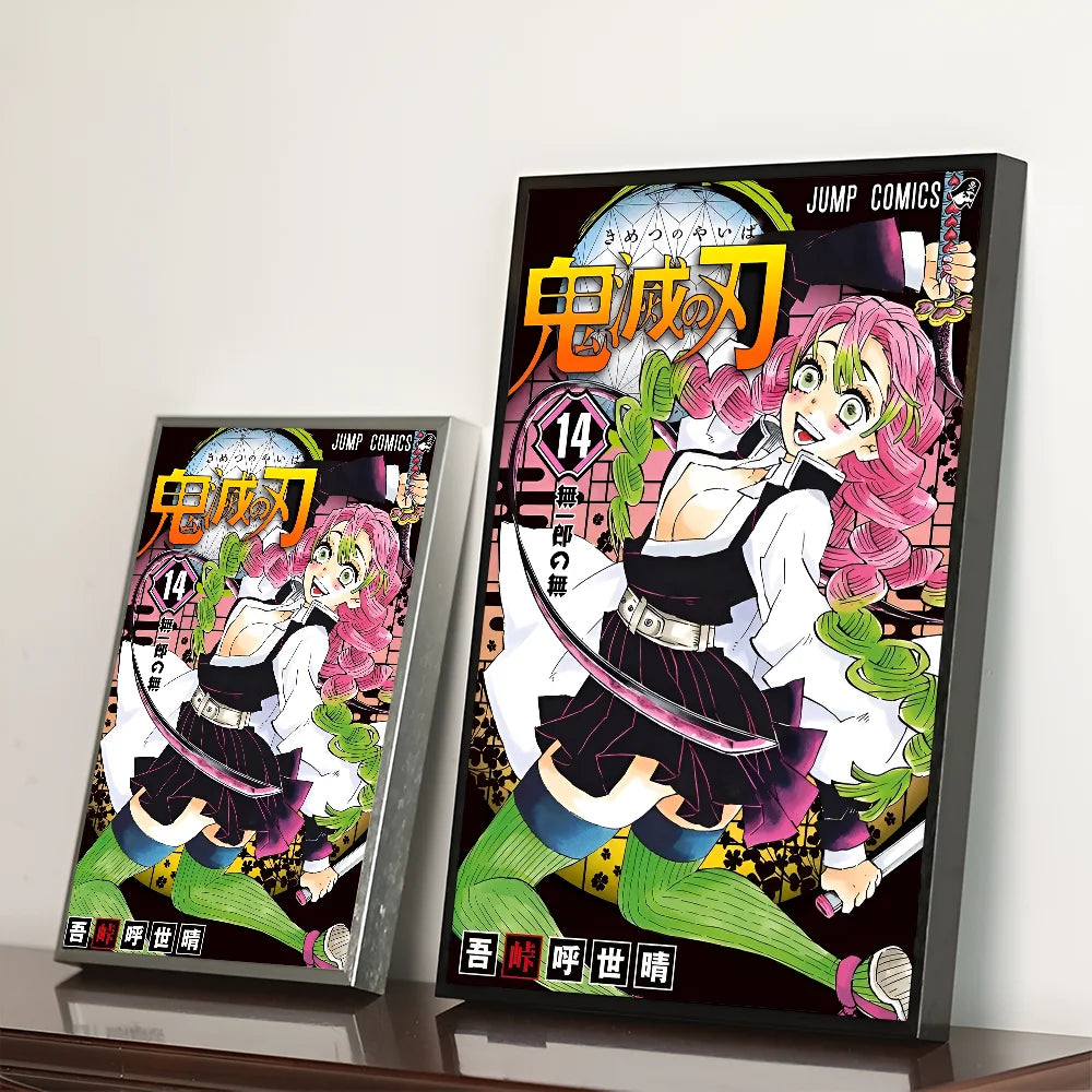 Demon Slayer Good Quality Prints and Posters Waterproof Paper Sticker Coffee House Bar Posters Wall Stickers