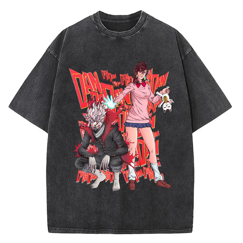 Dandadan Okarun T-shirt Men Japanese Anime T Shirt Cartoon High Quality Cotton EU Size Tshirt Aesthetic Fashion Tee Male
