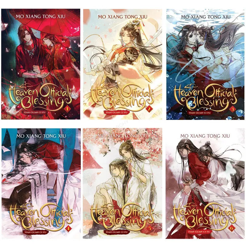 Vol.1-8 Tian Guan Ci Fu manga books in English Novel heaven official's blessings book Comic Book 1/2/4 book optionall