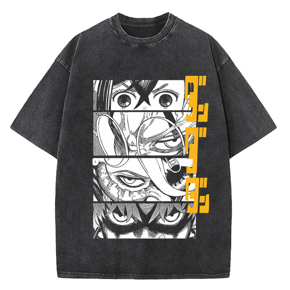 Dandadan Okarun T-shirt Men Japanese Anime T Shirt Cartoon High Quality Cotton EU Size Tshirt Aesthetic Fashion Tee Male