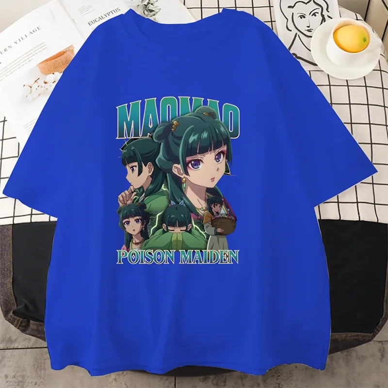New The Apothecary Diaries Printed T-shirt Women's Personalized Summer Shirt Casual Anime Harajuku Women's Tops