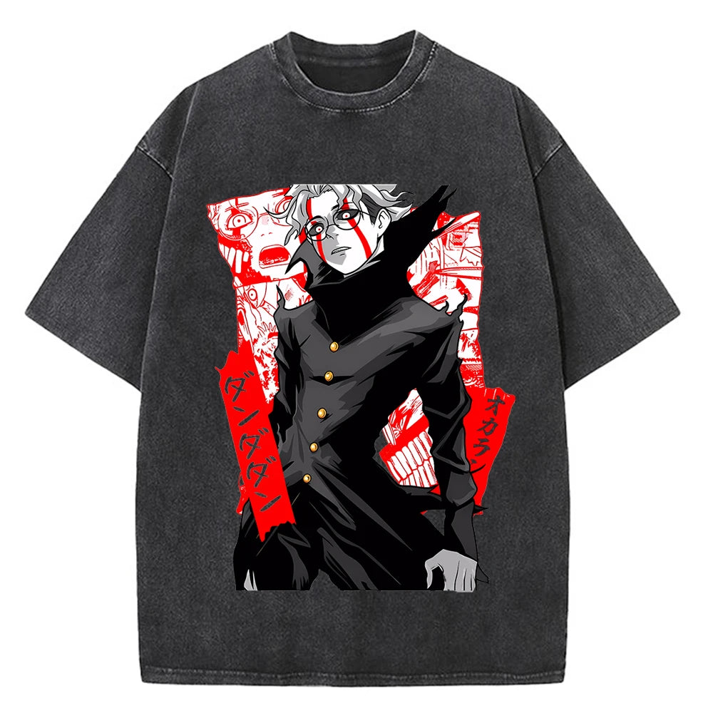 Dandadan Okarun T-shirt Men Japanese Anime T Shirt Cartoon High Quality Cotton EU Size Tshirt Aesthetic Fashion Tee Male
