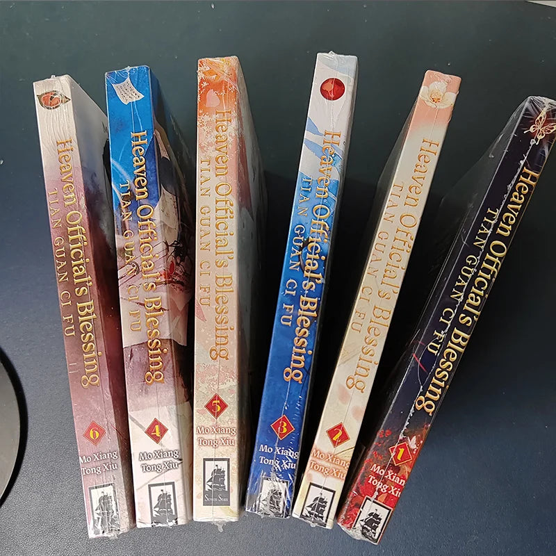 Vol.1-8 Tian Guan Ci Fu manga books in English Novel heaven official's blessings book Comic Book 1/2/4 book optionall