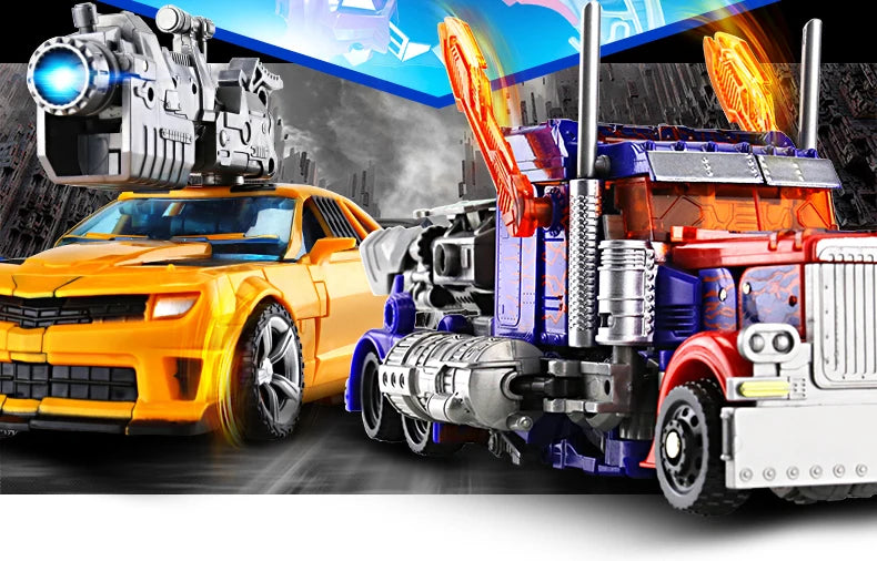 Transformation Toys Robot Car Alloy Plastic YS04A Optimu Prim Action Figure Anime Movie Series Children Birthday Gift