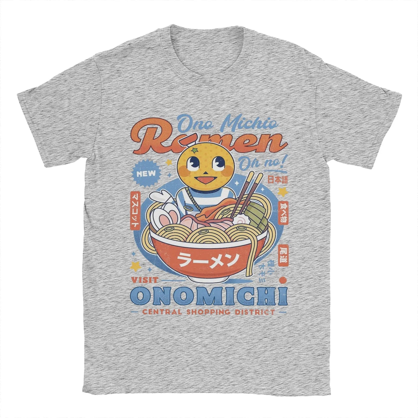 Ono Michio Ramen Yakuza T Shirt Men Pure Cotton Fun T-Shirts Crewneck  Tees Short Sleeve Clothes Gift