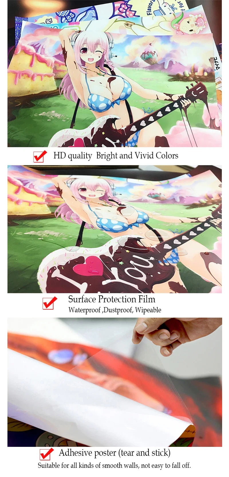 Demon Slayer Good Quality Prints and Posters Waterproof Paper Sticker Coffee House Bar Posters Wall Stickers