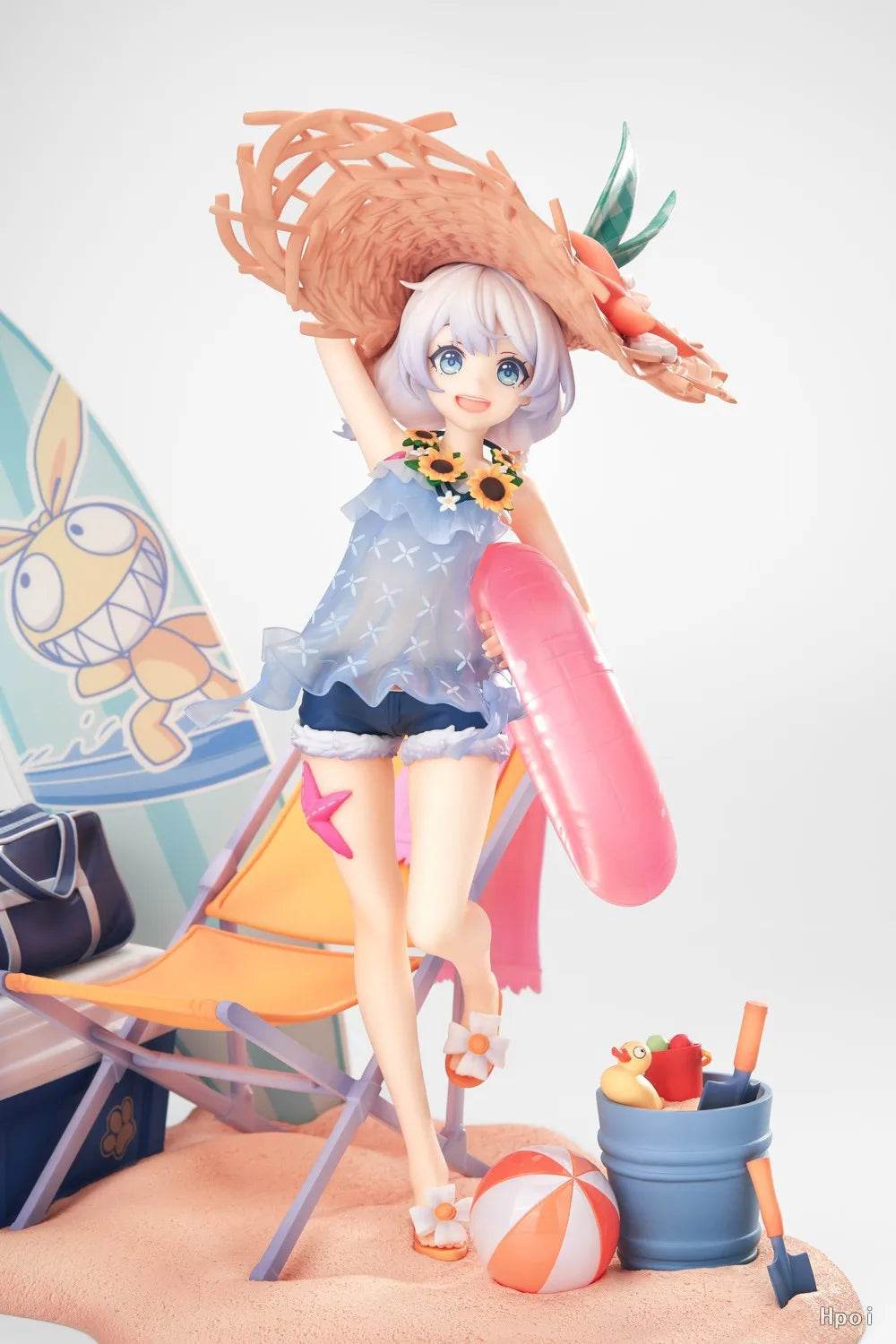 25cm Honkai Impact 3 Theresa Anime Game Beach Beauty Girl Sunset Shallow Shore Boxed Figurine Boy Desktop Decoration Toy Gifts