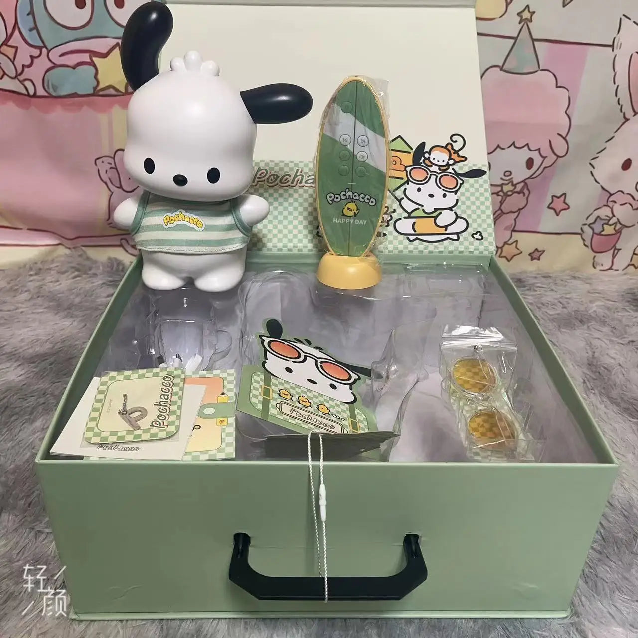 Kawaii Sanrio Pochacco Bluetooth Speaker Cartoon Anime Wireless Speaker Portable Desktop Charging Speaker Decoration Kids Gifts
