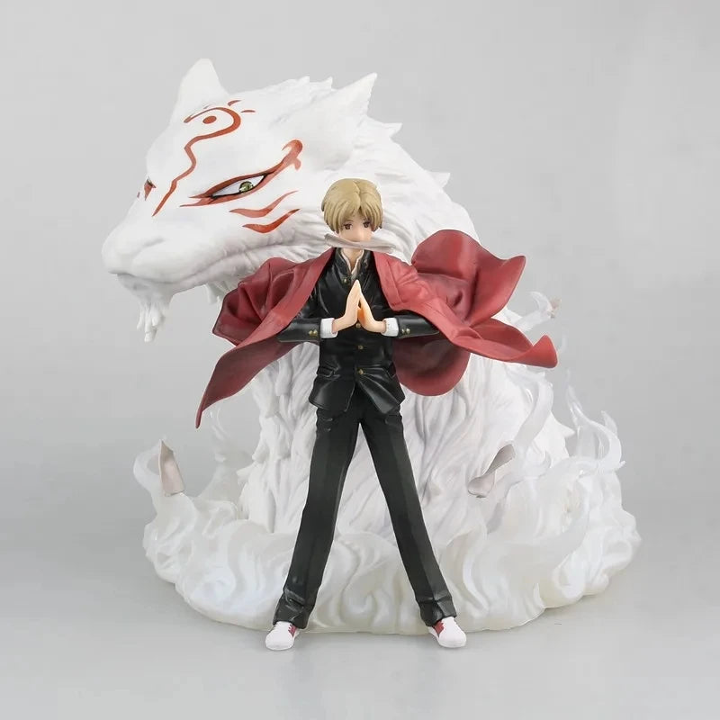 Cute Anime Natsume's Book of Friends Natsume Yuujinchou -Takashi Natsume & Madara PVC Action Figure Collectible Model Toys Doll